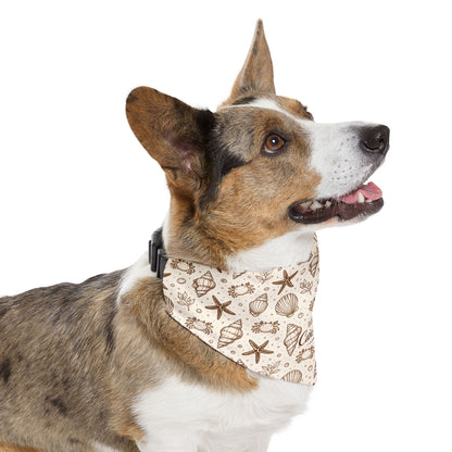 Seashells & Starfish Pet Bandana Collar