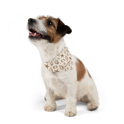 Seashells & Starfish Pet Bandana Collar