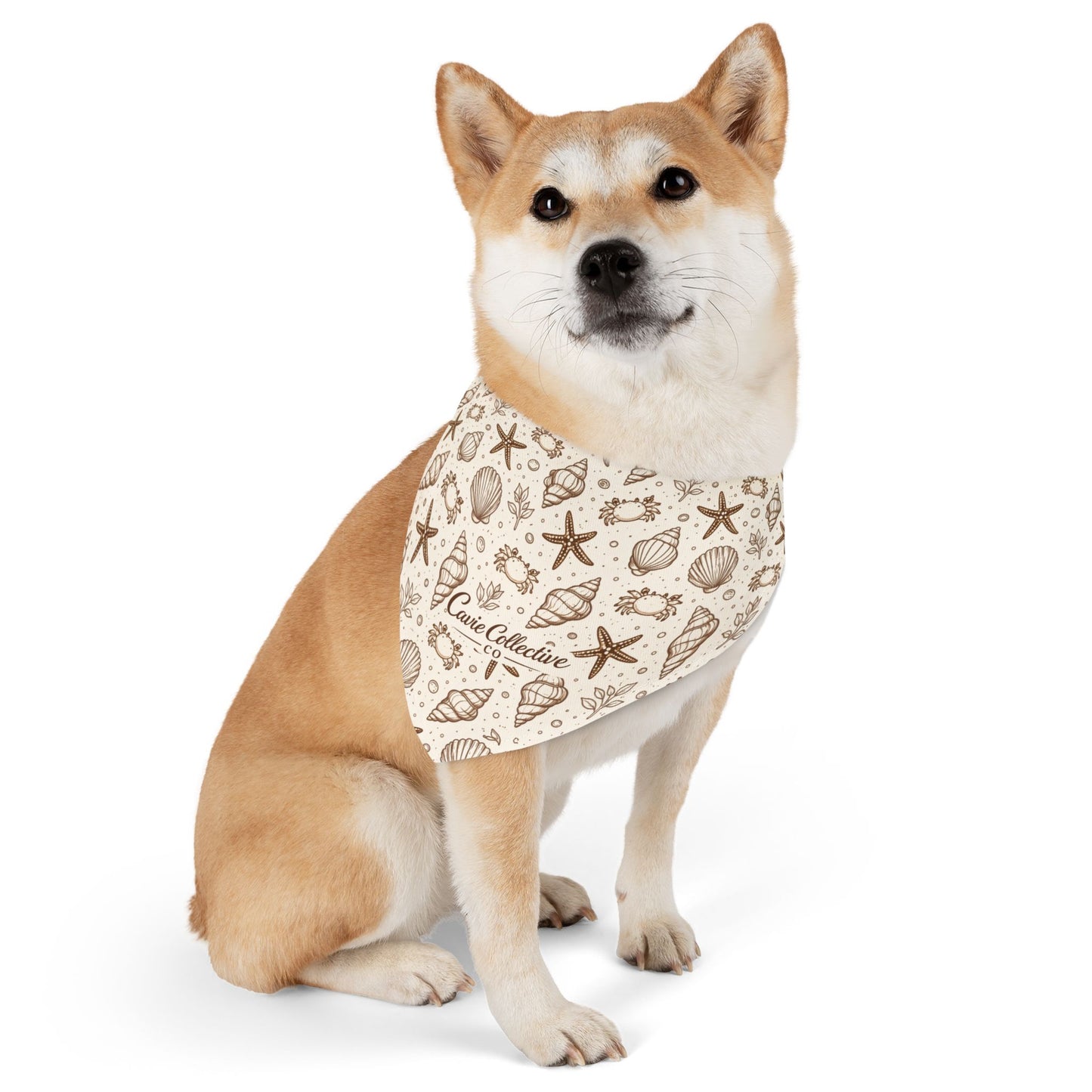 Seashells & Starfish Pet Bandana Collar