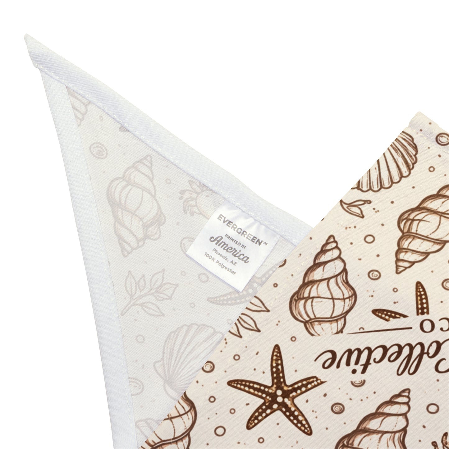 Coastal Seashell Dog Bandana