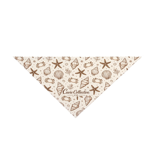 Coastal Seashell Dog Bandana