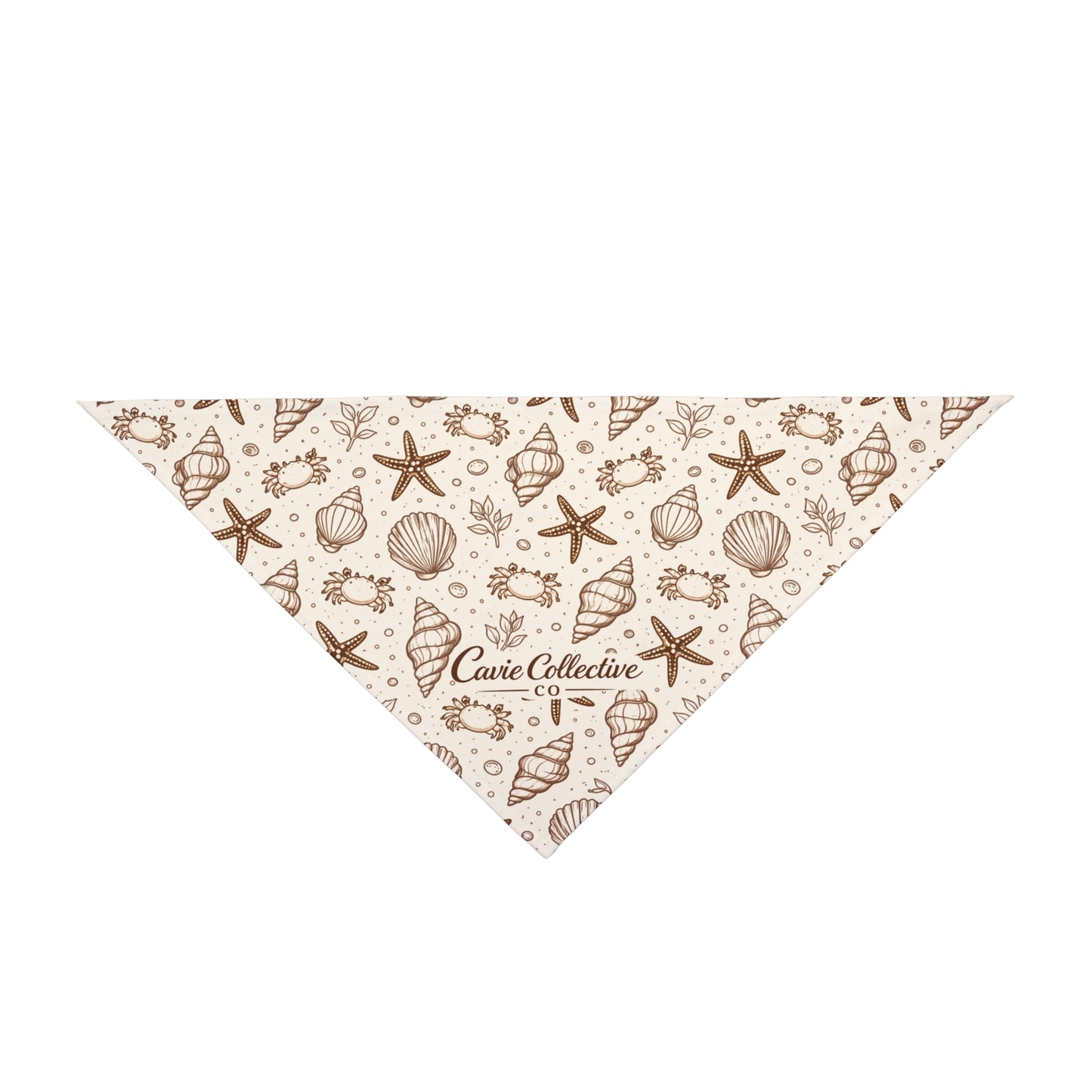Coastal Seashell Dog Bandana