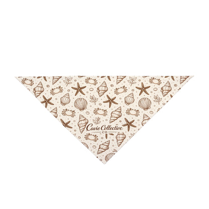 Coastal Seashell Dog Bandana