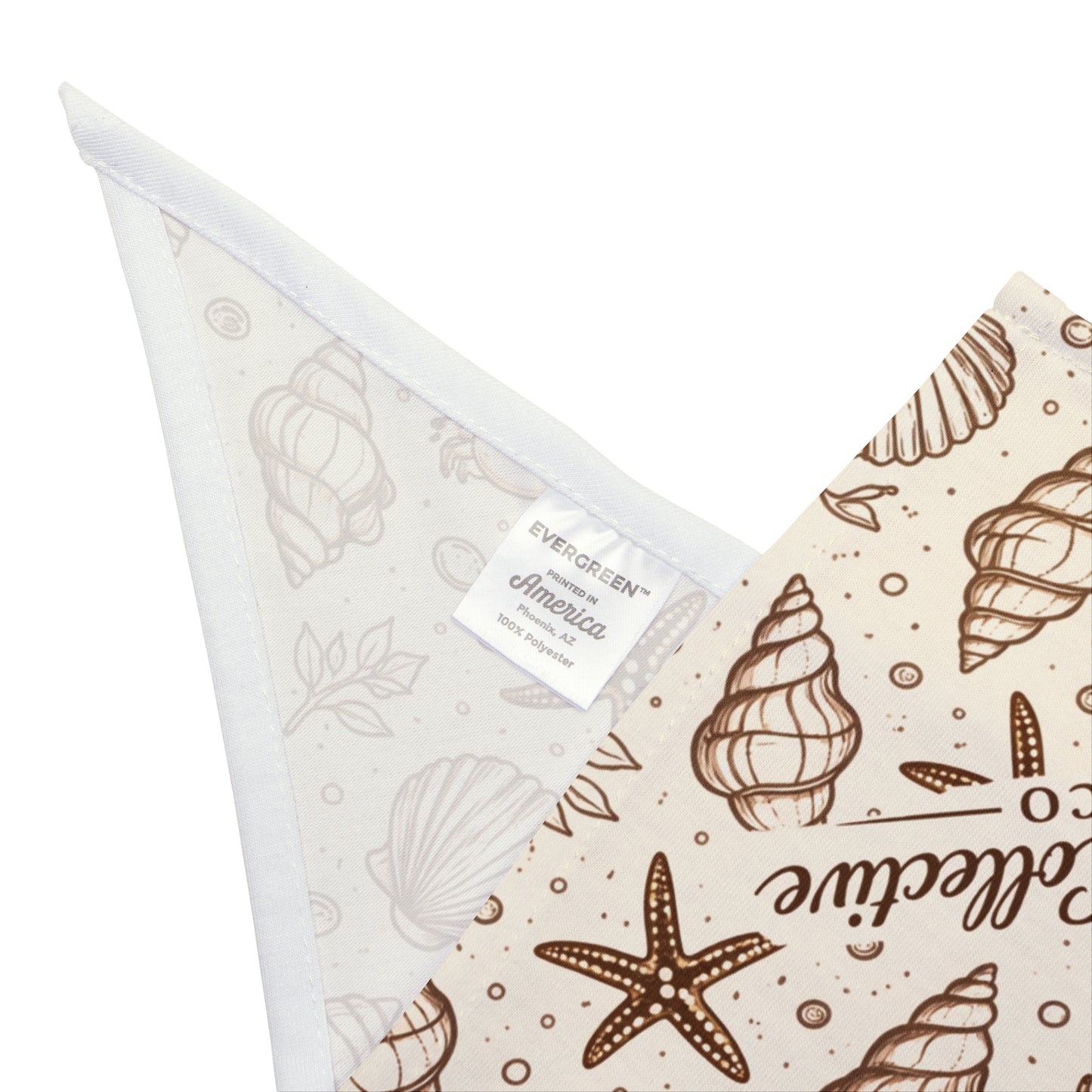 Coastal Seashell Dog Bandana