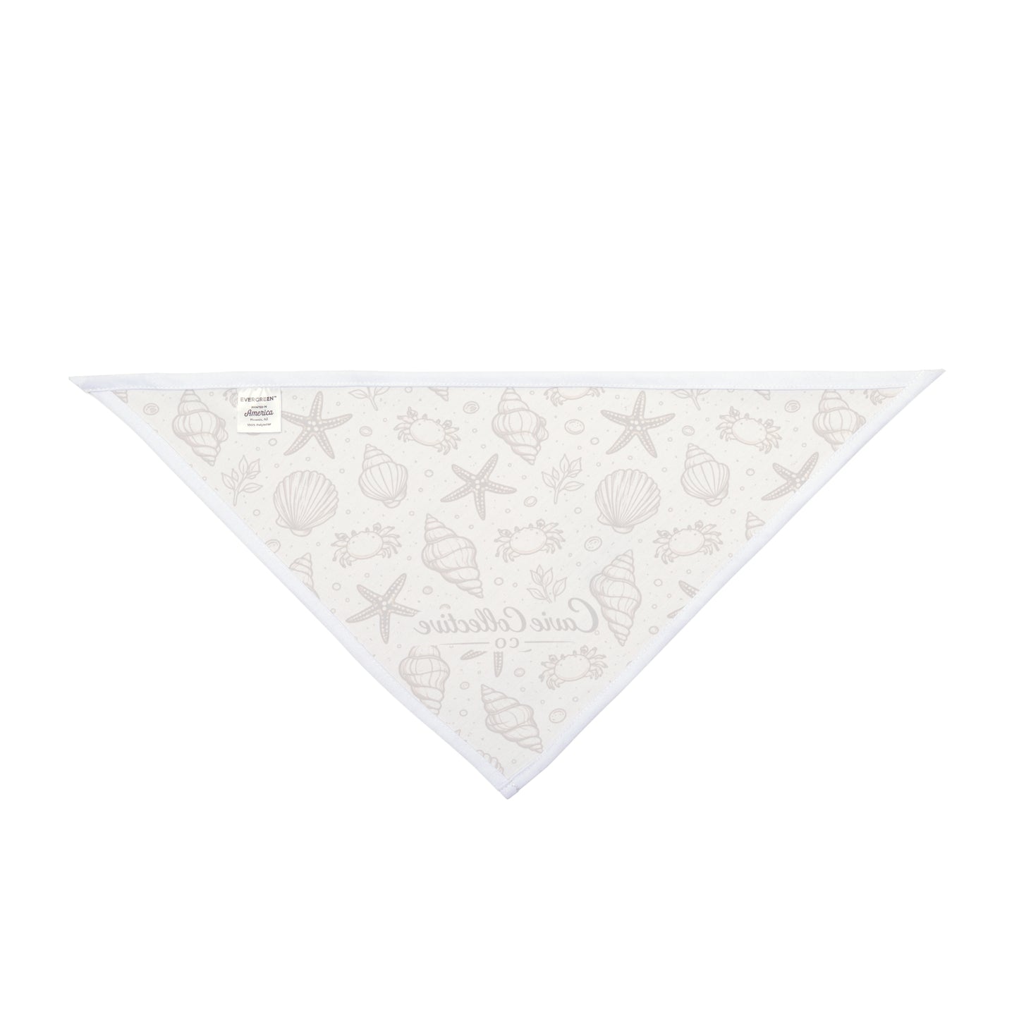 Coastal Seashell Dog Bandana