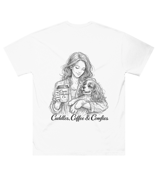 Cuddles, Coffee & Comfies Tee - Oversized