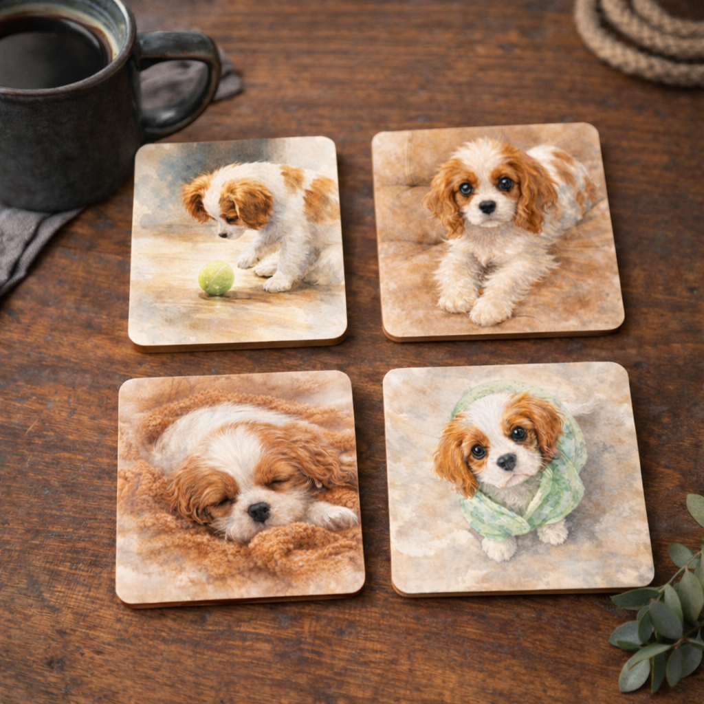 Cavie Coasters (set of 4)